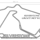 Silverstone groot met voet