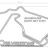 Silverstone klein met voet